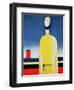 Torso in a Yellow Shirt, 1928-32-Kasimir Malevich-Framed Giclee Print