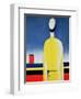 Torso in a Yellow Shirt, 1928-32-Kasimir Malevich-Framed Giclee Print