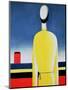 Torso in a Yellow Shirt, 1928-32-Kasimir Malevich-Mounted Giclee Print