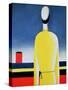 Torso in a Yellow Shirt, 1928-32-Kasimir Malevich-Stretched Canvas