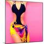 Torso of a Girl in a Swimsuit Fashion-Evgeniya Porechenskaya-Mounted Premium Photographic Print