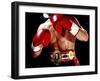 Torso of a Male Boxer Wearing Boxing Gloves and a Belt-null-Framed Photographic Print