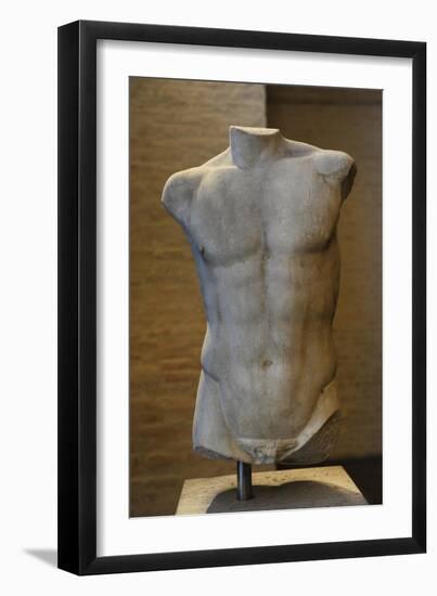 Torso of a Statue of Apollo. Roman Sculpture after Original of About 460 BC. Glyptothek. Munich-null-Framed Giclee Print
