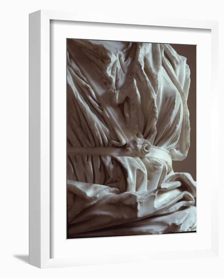 Torso of marble statue from the Capitoline Hill, Italy-Werner Forman-Framed Giclee Print