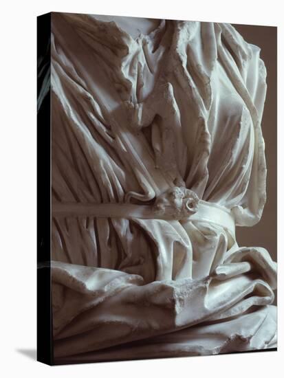 Torso of marble statue from the Capitoline Hill, Italy-Werner Forman-Stretched Canvas