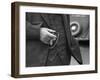 Torso of Police Chief Carl Pugh in Three-Piece Suit as He Holds Cigar, Hand and Watch Chain Visible-Carl Mydans-Framed Premium Photographic Print