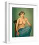 Torso with Blue Cloth-Félix Vallotton-Framed Giclee Print