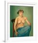 Torso with Blue Cloth-Félix Vallotton-Framed Giclee Print