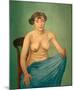 Torso with Blue Cloth-Félix Vallotton-Mounted Giclee Print