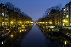 Amsterdam, New Prinsengracht, Houseboats-Torsten Elger-Framed Photographic Print