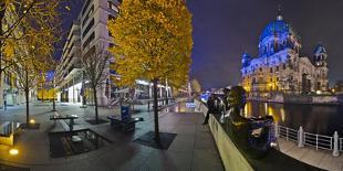 Germany, Berlin, Spree Shore Near Aquadom, Gdr Museum, Berlin Cathedral, Evening-Torsten Elger-Photographic Print