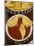 Tortilla Chips with Chili Sauce, Mexican Food, Mexico, North America-Nico Tondini-Mounted Photographic Print
