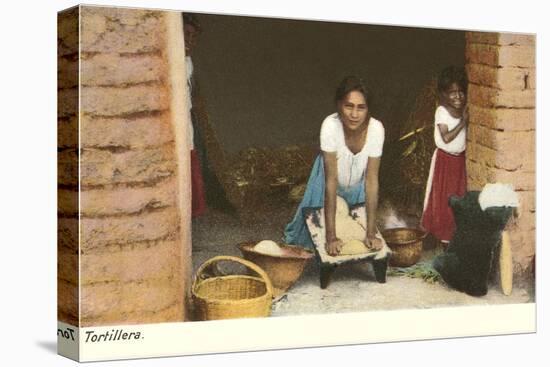 Tortilla Maker, Mexico-null-Stretched Canvas