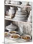Tortilla Soup with Courgette, Tomatoes and Avocado on a Kitchen Dresser - Conde Nast Collection-null-Mounted Photographic Print