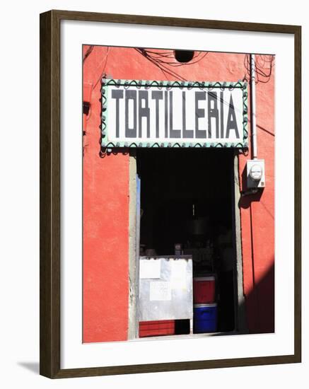 Tortilleria (Tortilla Shop), Guanajuato, Guanajuato State, Mexico, North America-Wendy Connett-Framed Photographic Print