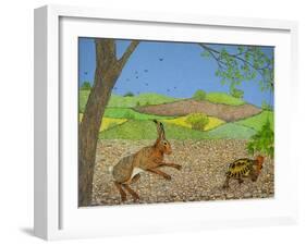 Tortoise and Hare-Pat Scott-Framed Giclee Print