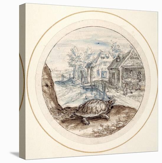 Tortoise, Early 17th Century-Crispin I De Passe-Stretched Canvas