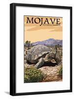 Tortoise - Mojave National Preserve, California-Lantern Press-Framed Art Print