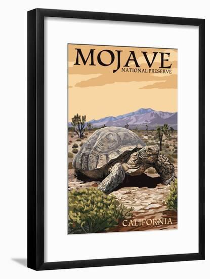 Tortoise - Mojave National Preserve, California-Lantern Press-Framed Art Print