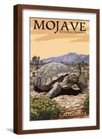 Tortoise - Mojave National Preserve, California-Lantern Press-Framed Art Print