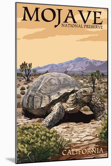 Tortoise - Mojave National Preserve, California-Lantern Press-Mounted Art Print