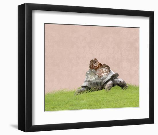 Tortoise on Pink-Brooke T. Ryan-Framed Art Print