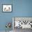 Tortoiseshell and White Persian Kittens Under-null-Framed Photographic Print displayed on a wall