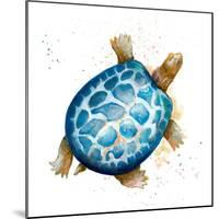 Tortuga Azul Square-Patricia Pinto-Mounted Art Print