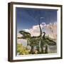 Torvosaurus Dinosaurs on a Cliff Searching for Prey-Stocktrek Images-Framed Art Print