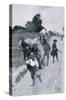 Tory Refugees on Their Way to Canada, Illustration from "Colonies and Nation" by Woodrow Wilson-Howard Pyle-Stretched Canvas