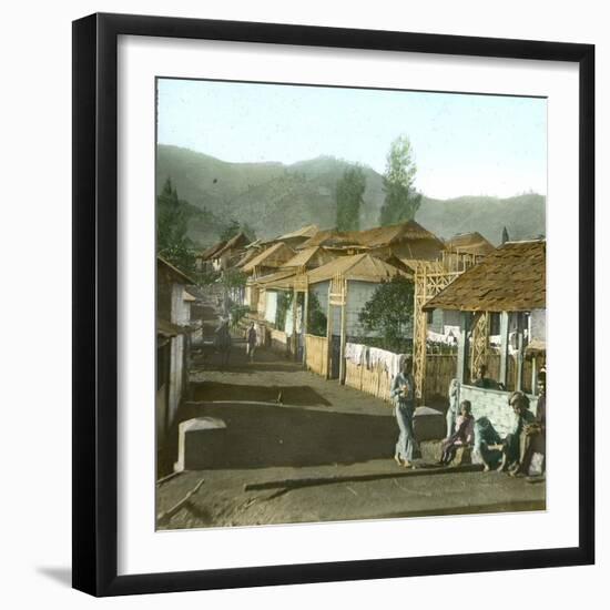 Tosari (Island of Java, Indonesia), the Entrance of the Village, around 1900-Leon, Levy et Fils-Framed Photographic Print