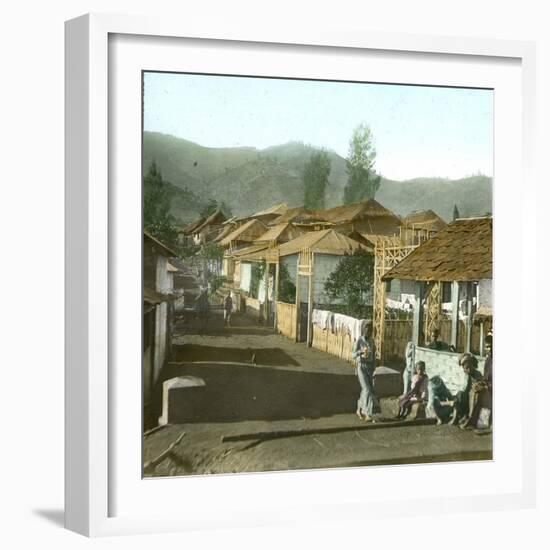 Tosari (Island of Java, Indonesia), the Entrance of the Village, around 1900-Leon, Levy et Fils-Framed Photographic Print