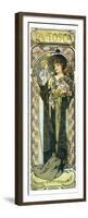 Tosca Opera With Sara Bernhardt-Alphonse Mucha-Framed Premium Giclee Print