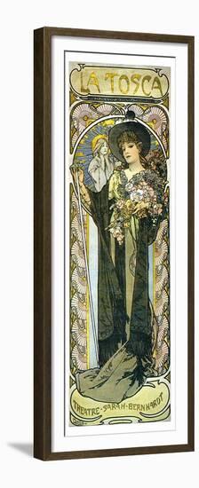 Tosca Opera With Sara Bernhardt-Alphonse Mucha-Framed Premium Giclee Print