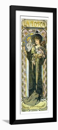 Tosca Opera With Sara Bernhardt-Alphonse Mucha-Framed Premium Giclee Print