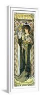 Tosca Opera With Sara Bernhardt-Alphonse Mucha-Framed Premium Giclee Print