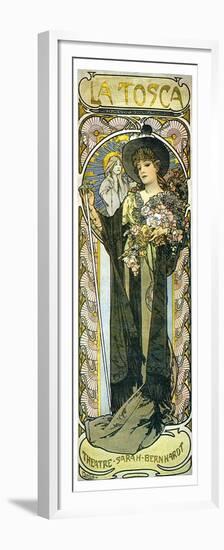 Tosca Opera With Sara Bernhardt-Alphonse Mucha-Framed Premium Giclee Print