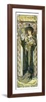 Tosca Opera With Sara Bernhardt-Alphonse Mucha-Framed Art Print