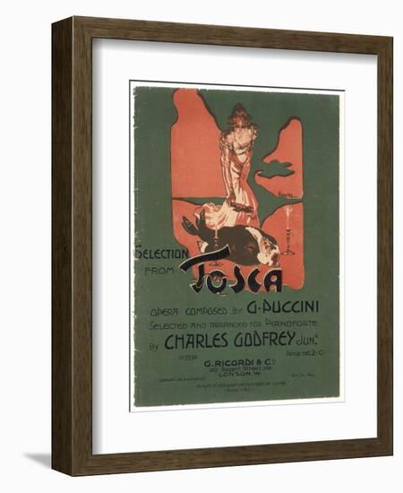 Tosca, the Death of Scarpia-Adolfo Hohenstein-Framed Art Print