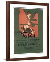 Tosca, the Death of Scarpia-Adolfo Hohenstein-Framed Art Print