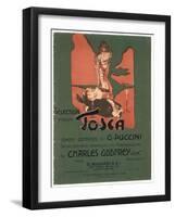 Tosca, the Death of Scarpia-Adolfo Hohenstein-Framed Art Print