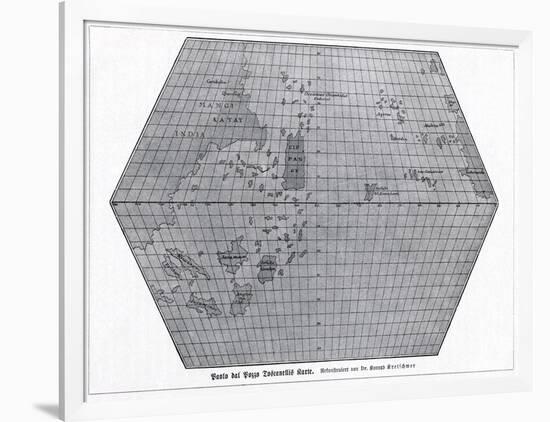 Toscanelli's World Map, 1474-CCI Archives-Framed Photographic Print