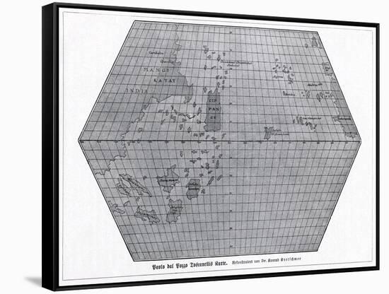 Toscanelli's World Map, 1474-CCI Archives-Framed Stretched Canvas