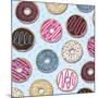 Tossed Painterly Donuts-Elizabeth Caldwell-Mounted Giclee Print