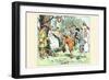 Tossing a Garland of Flowers to the Queen of the Dance-Randolph Caldecott-Framed Art Print