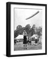 Tossing the Caber at the Highland Games, Scotland, 1936-null-Framed Giclee Print