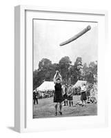 Tossing the Caber at the Highland Games, Scotland, 1936-null-Framed Giclee Print