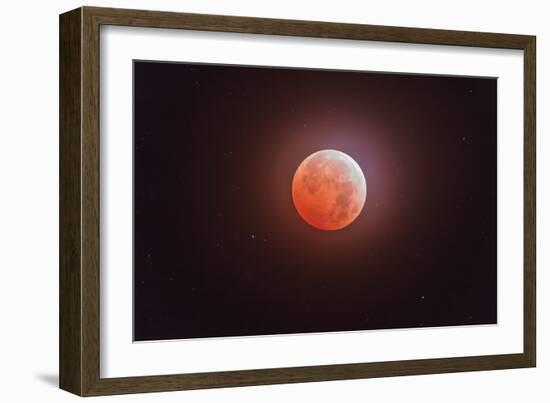 Total Eclipse of the Moon-Stocktrek Images-Framed Photographic Print