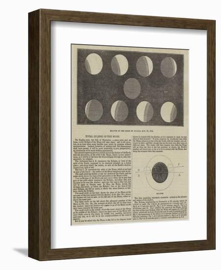 Total Eclipse of the Moon-null-Framed Giclee Print