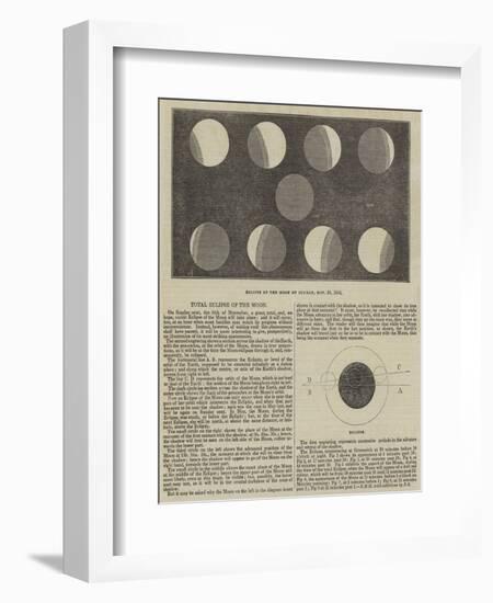 Total Eclipse of the Moon-null-Framed Giclee Print